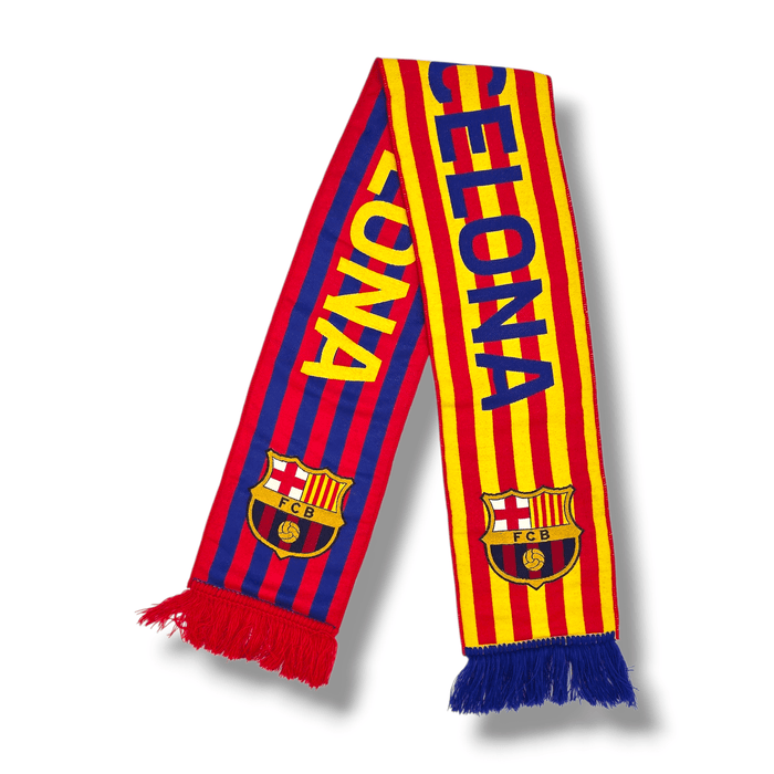 Barcelona Vintage Football Scarf - Football Finery - FFS014