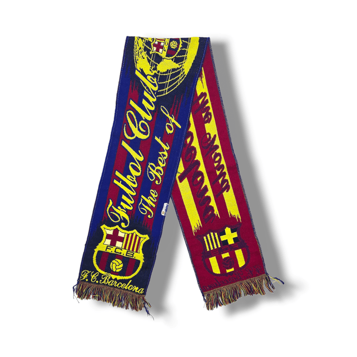 Barcelona Vintage Football Scarf - Football Finery - FFS059
