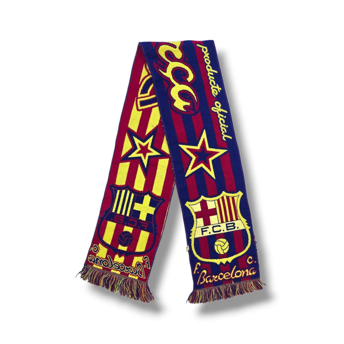 Barcelona Vintage Football Scarf - Football Finery - FFS163