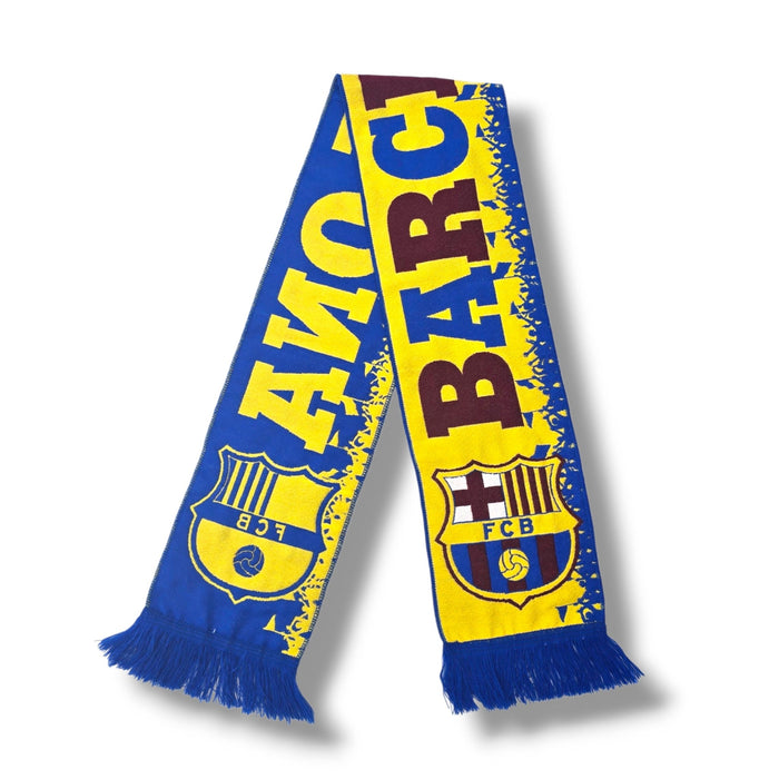 Barcelona Vintage Football Scarf - Football Finery - FFS182