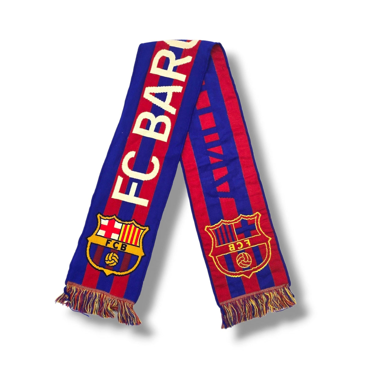 Barcelona Vintage Football Scarf - Football Finery - FFS189
