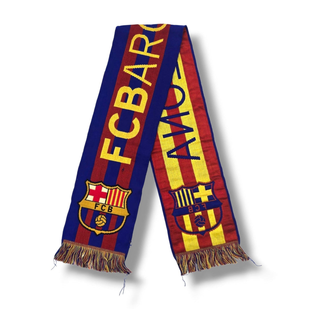 Barcelona Vintage Football Scarf - Football Finery - FFS192