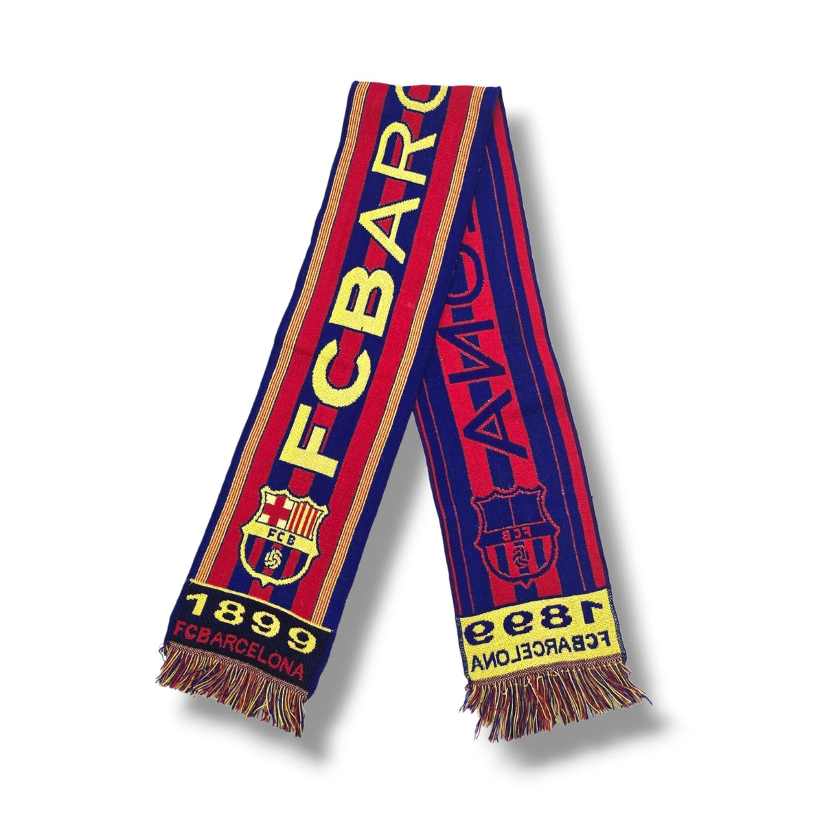 Barcelona Vintage Football Scarf - Football Finery - FFS205