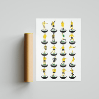 Cambridge United Legends Subbuteo Print - Football Finery - CUFC_Subbuteo_ART_A3