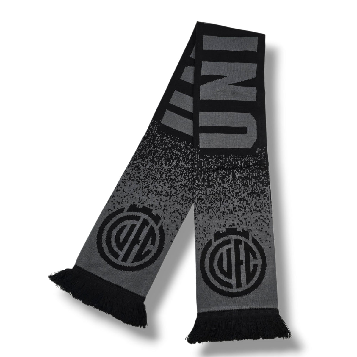 Cambridge United Scarf | All Black Text - Football Finery - UFC_SCARCF_TEXT_(ALL BLACK)