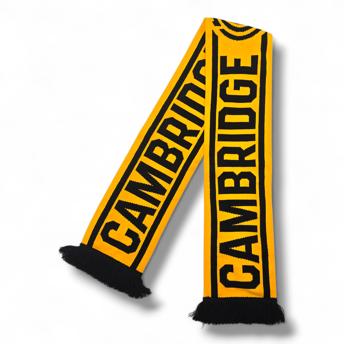 Cambridge United Scarf | Black Text - Football Finery - CUFC_SCARF_TEXT_(BLACK)