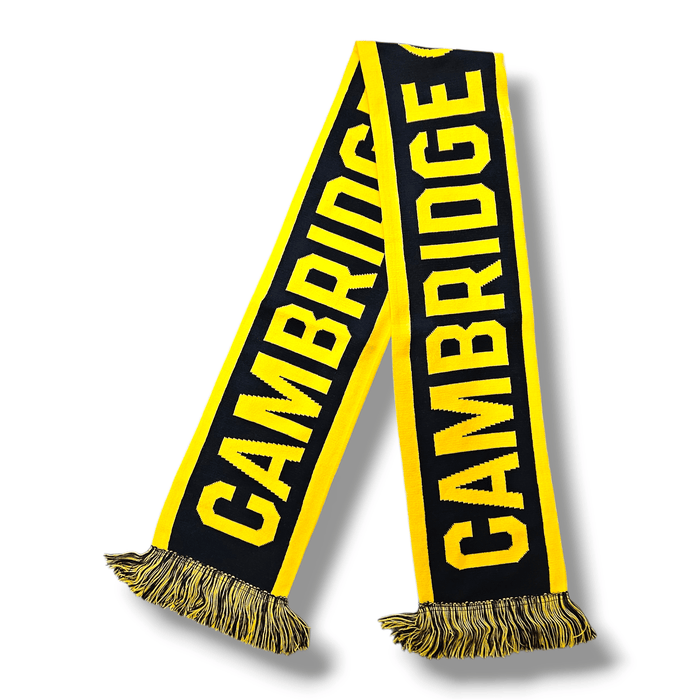 Cambridge United Text Scarf - Football Finery - FF_CUFC_SCARF_TEXT