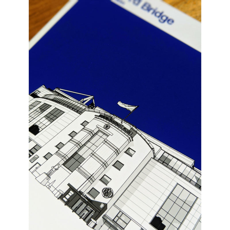 Chelsea Football Artwork - Stamford Bridge - Football Finery - FF203118