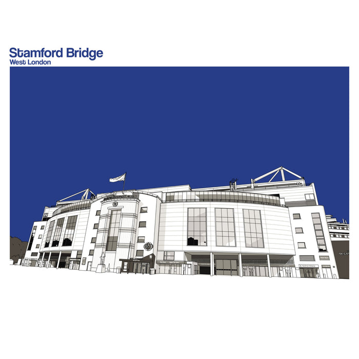 Chelsea Football Artwork - Stamford Bridge - Football Finery - FF203118