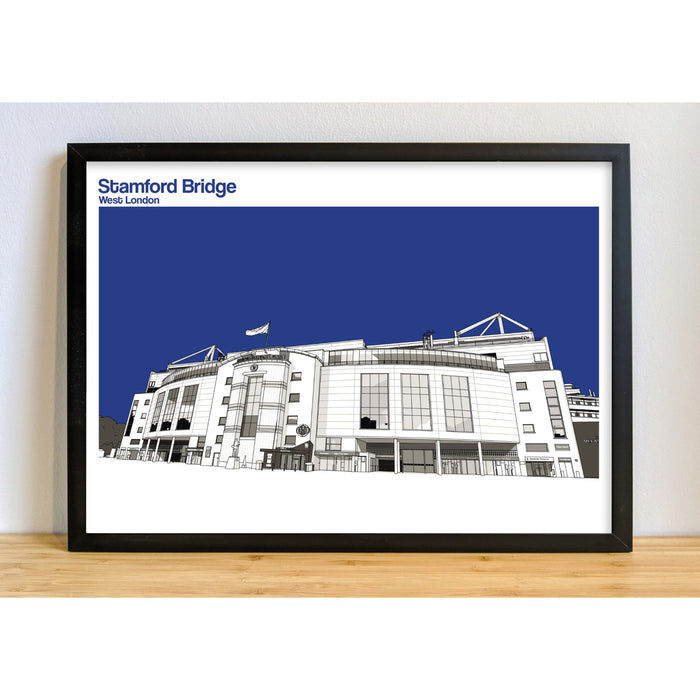 Chelsea Football Artwork - Stamford Bridge - Football Finery - FF203118