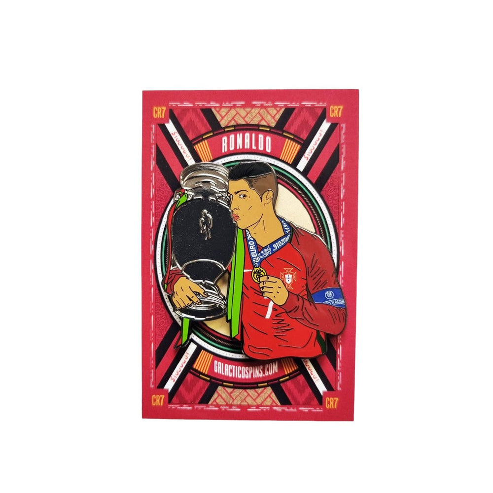 Cristiano Ronaldo Euro2016 Winner Football Icon Pin Badge – Football Finery