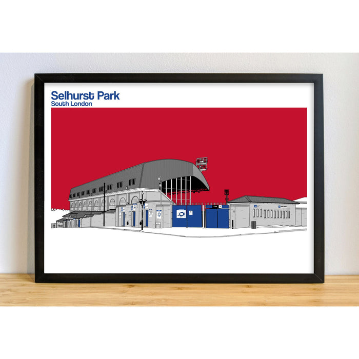 Crystal Palace Football Artwork - Selhurst Park - Football Finery - FF203119