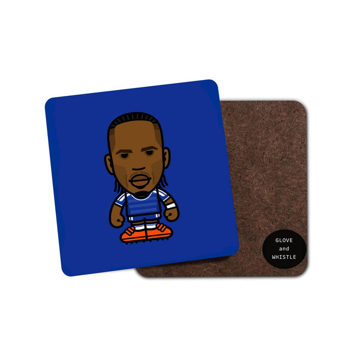 Didier Drogba Chelsea Football Coaster - Football Finery - FF203100