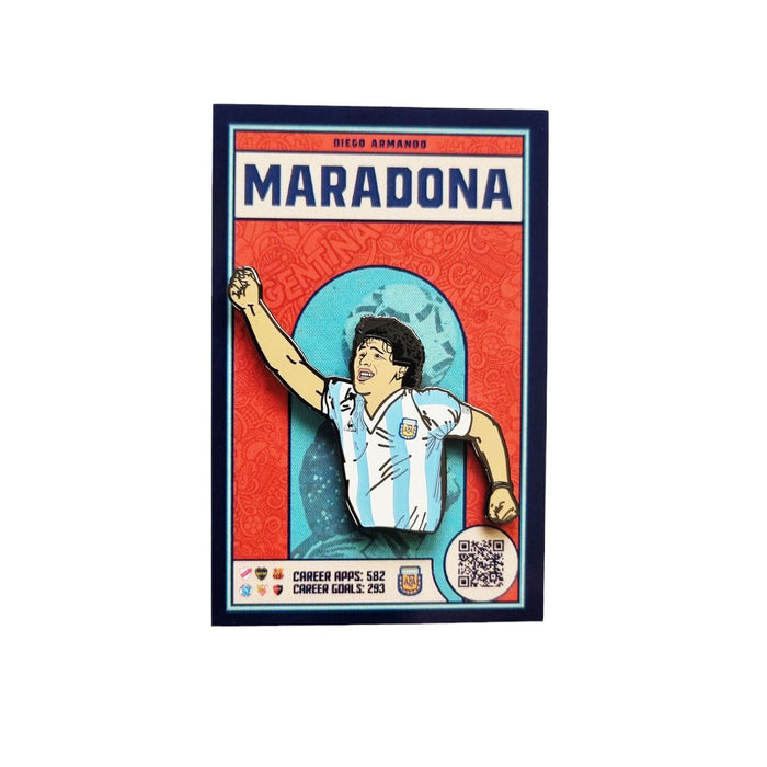 Diego Maradona - Argentina Football Icon Pin Badge - Football Finery - FF203153