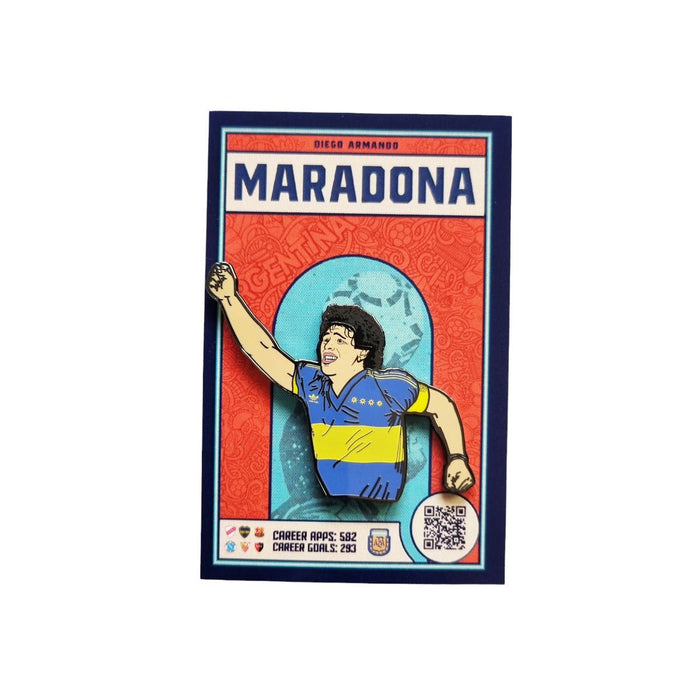 Diego Maradona - Boca Juniors Football Icon Pin Badge - Football Finery - FF203154