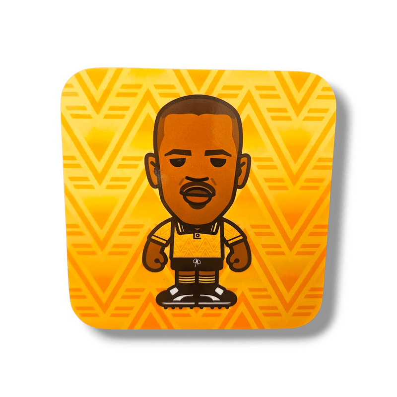 Dion Dublin Cambridge United Football Coaster - Football Finery - GW_Coaster_CUFC_Dublin