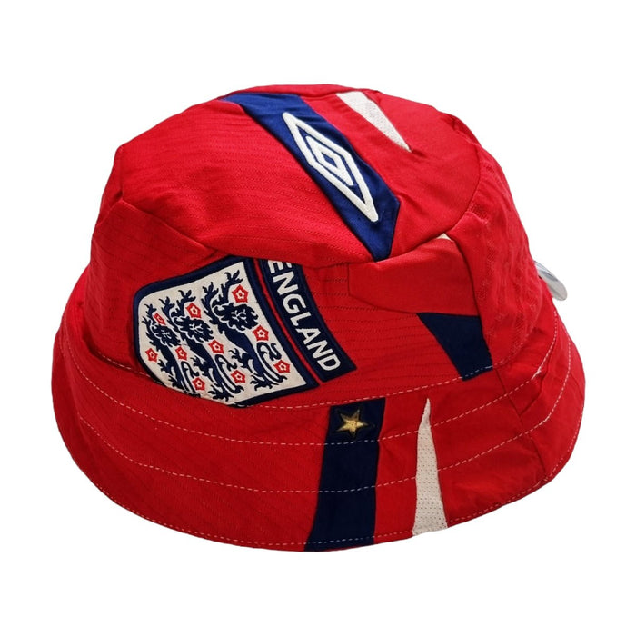 England 2008/09 Away Shirt Reworked Bucket Hat - Football Finery - FF203096