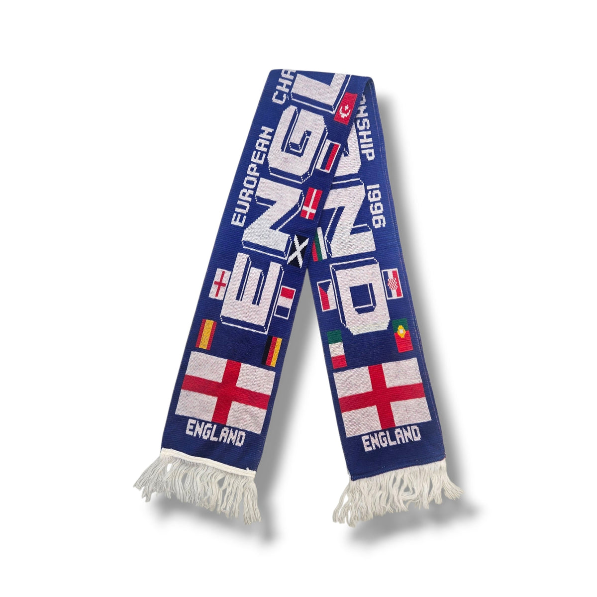 England Vintage Football Scarf | Euro 1996 - Football Finery - FFS077