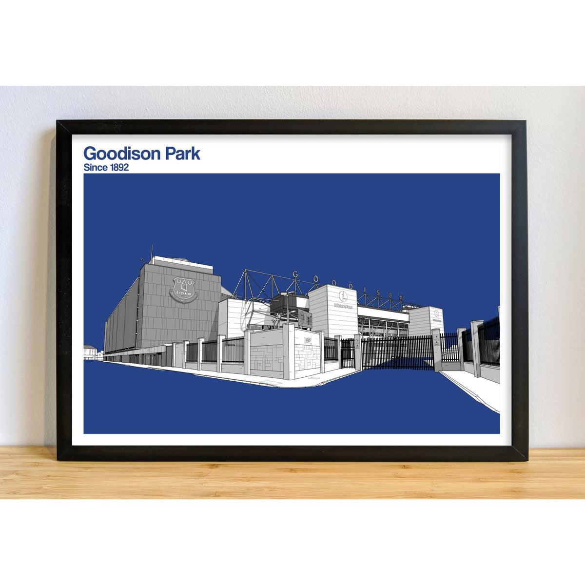 Everton Football Artwork - Goodison Park - Football Finery - FF203117