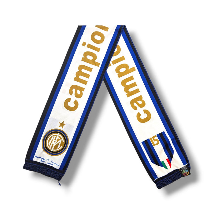 Inter Milan Vintage Football Scarf | Champions 2015 - Football Finery - FFS078