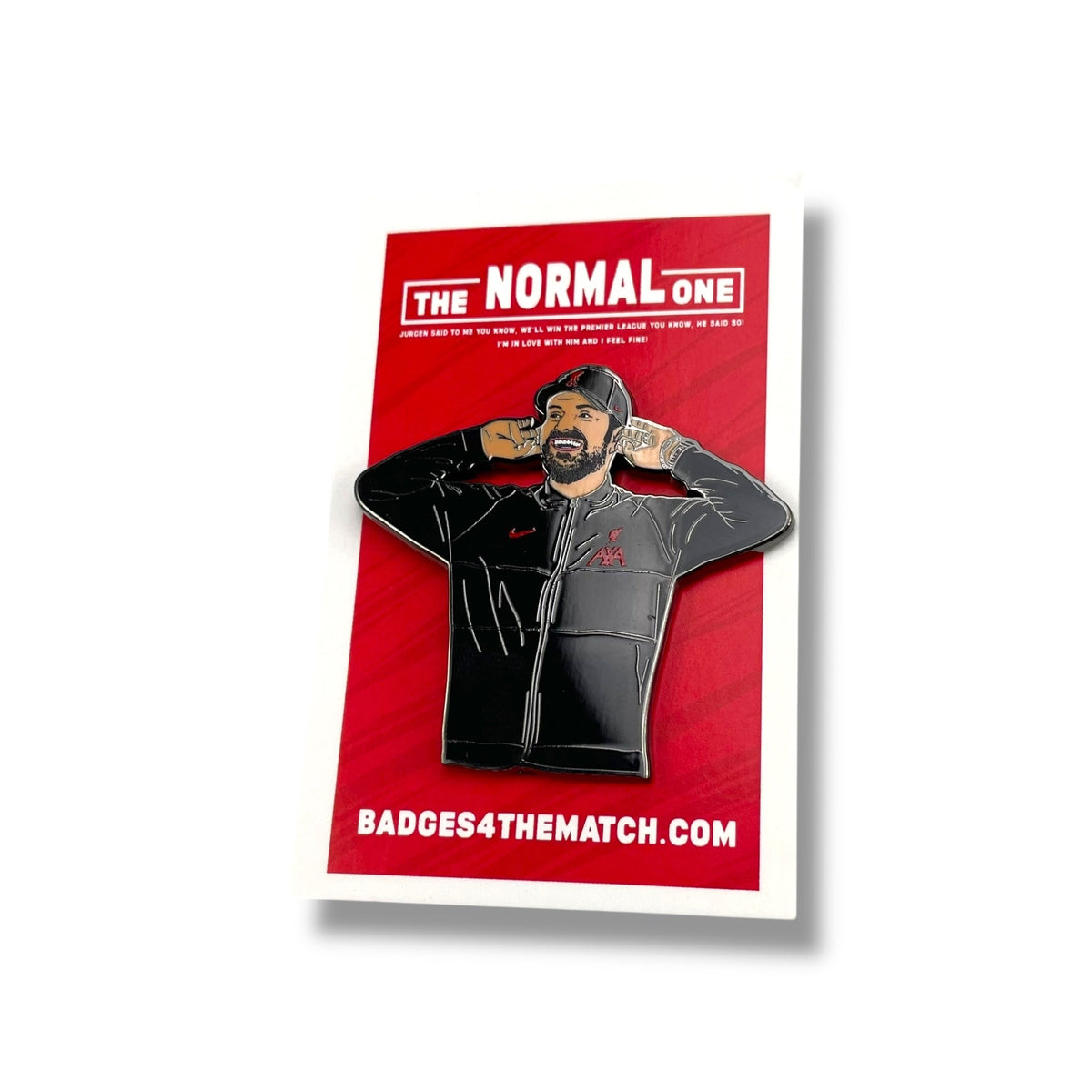 Jurgen Klopp - The Normal One Football Icon Pin Badge - Football Finery - FF204595