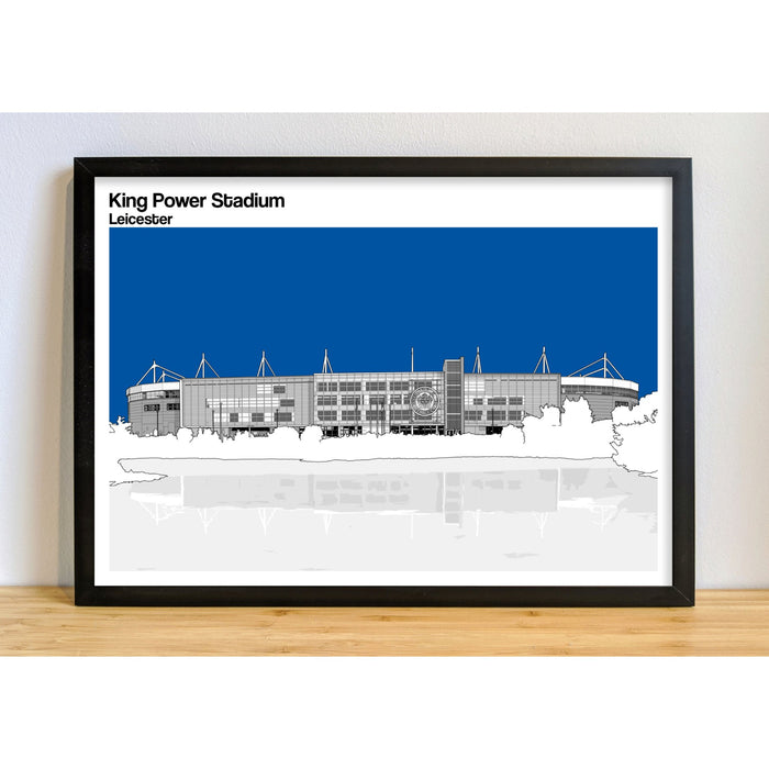 Leicester City Football Artwork - King Power Stadium - Football Finery - FF203123