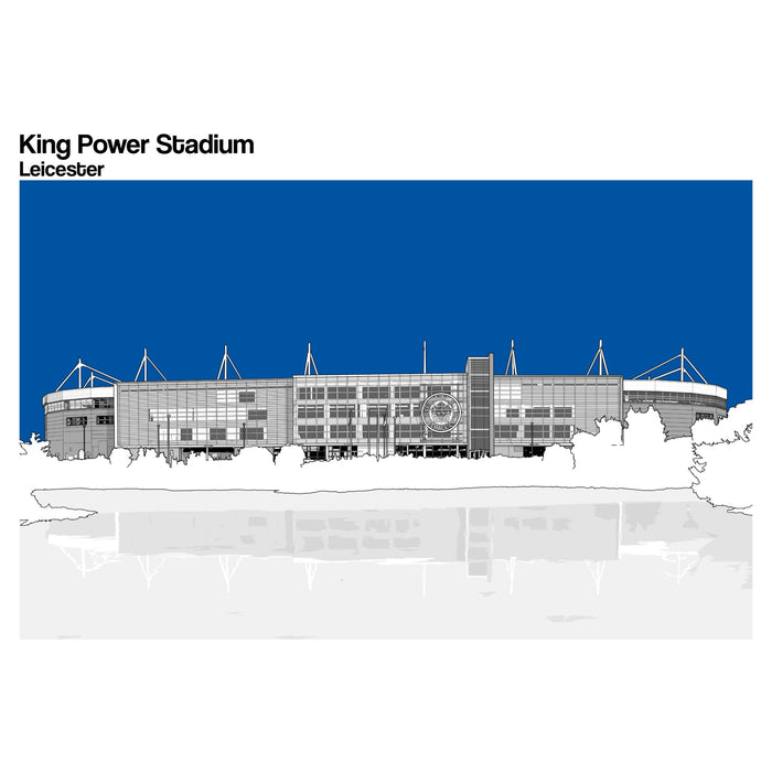 Leicester City Football Artwork - King Power Stadium - Football Finery - FF203123