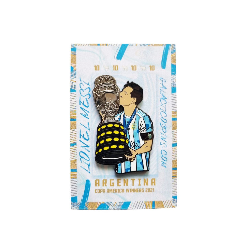 Lionel Messi Argentina Copa America Winner Pin Badge – Football Finery