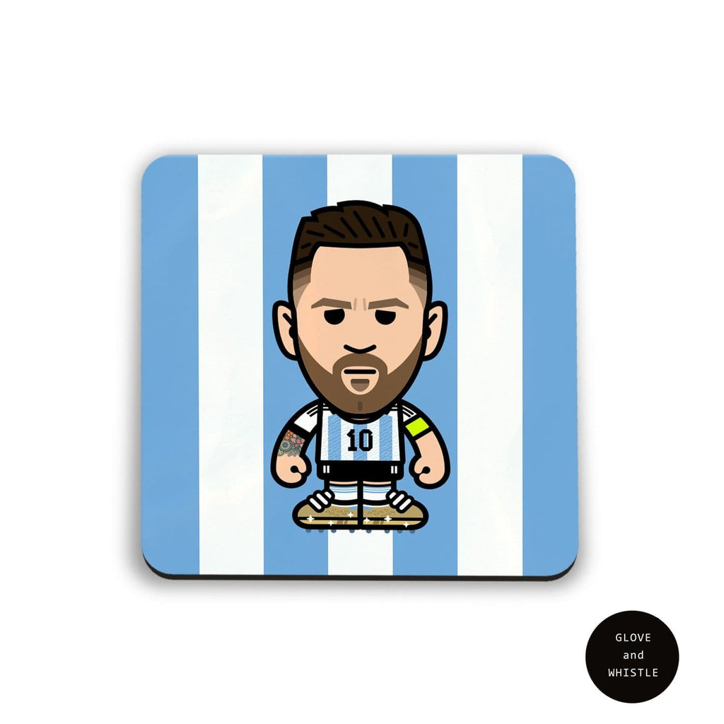 Lionel Messi Argentina Football Coaster – Football Finery
