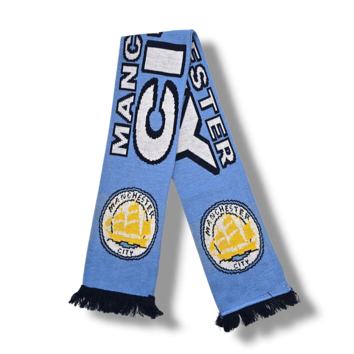 Manchester City Vintage Football Scarf - Football Finery - FFS215