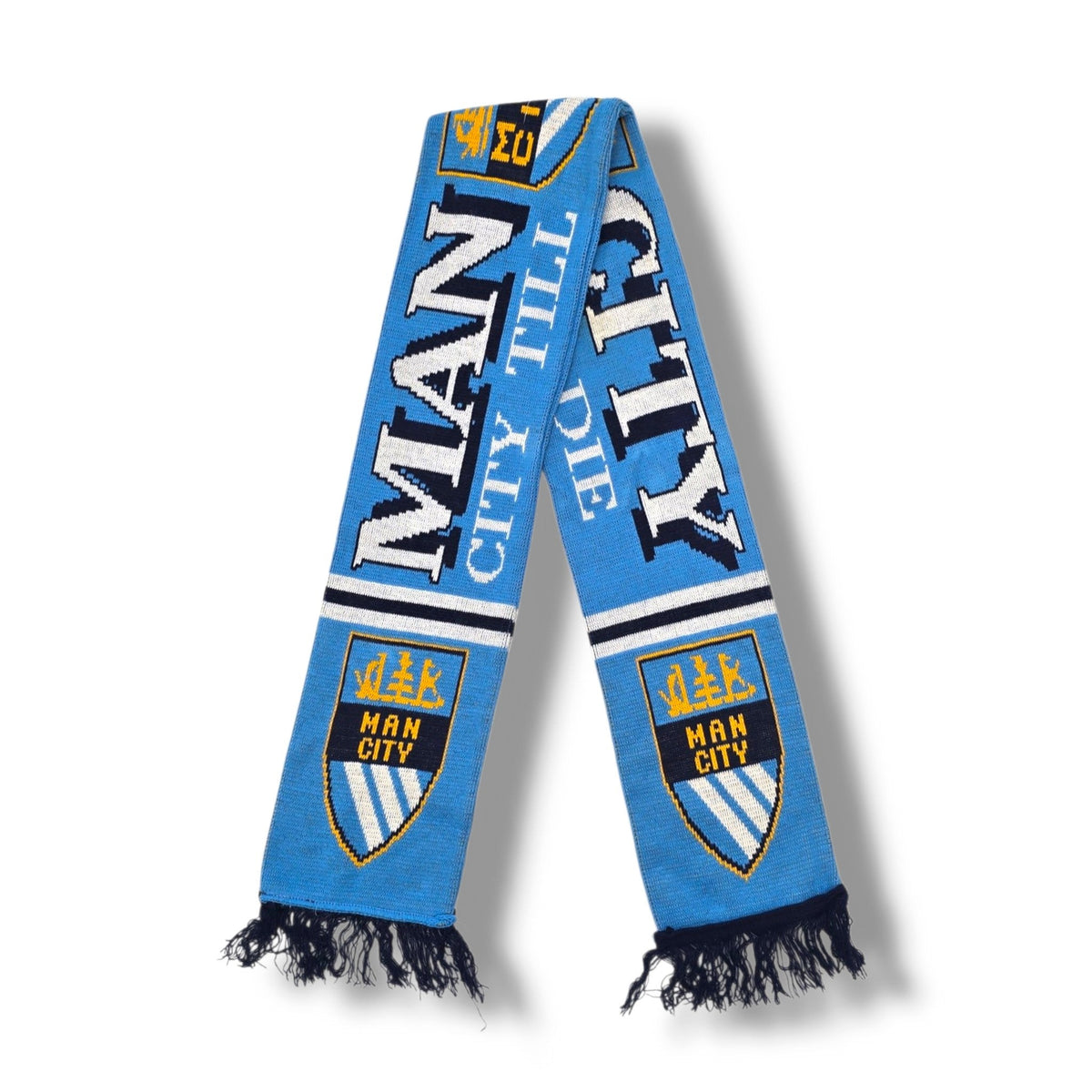 Manchester City Vintage Football Scarf - Football Finery - FFS222
