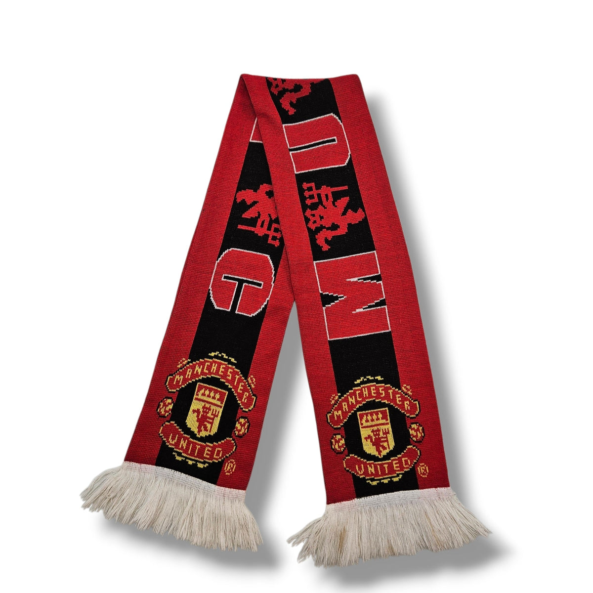Manchester United Vintage Football Scarf - Football Finery - FFS135
