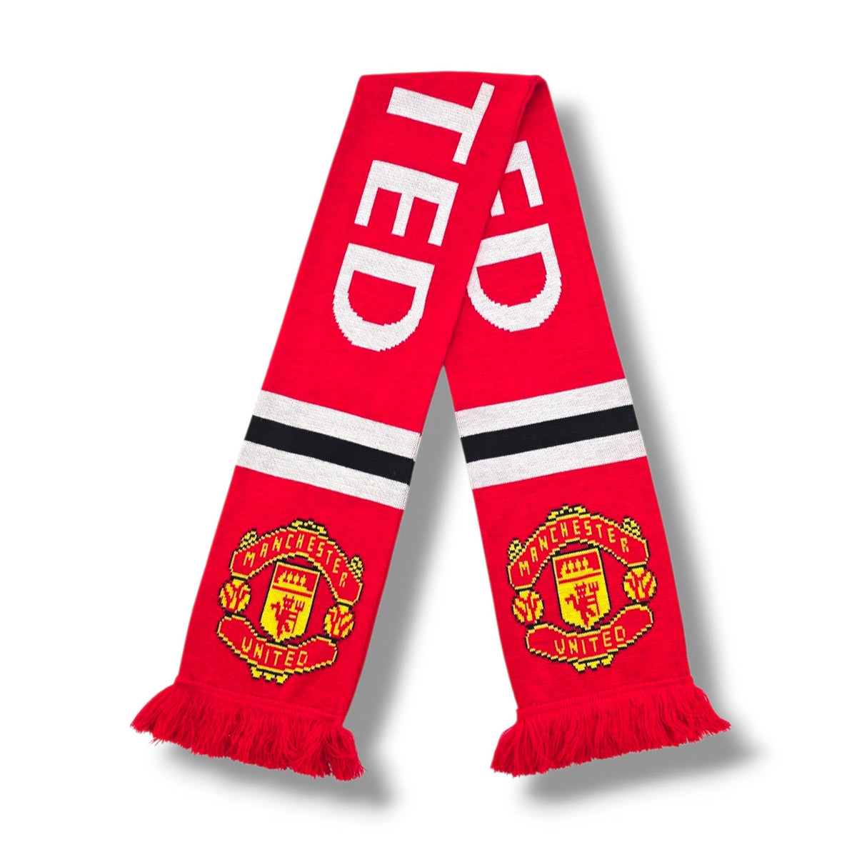 Manchester United Vintage Football Scarf - Football Finery - FFS234