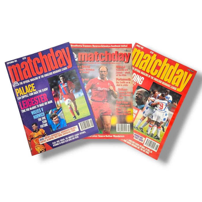 Matchday Football Magazine: 1995 Bundle (3 x Issues) - Football Finery - FF204067