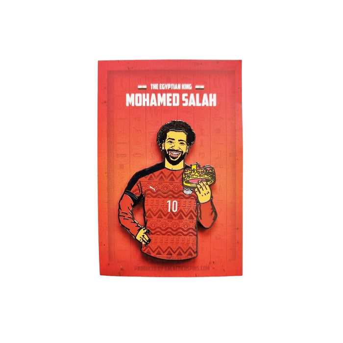 Mohamed Salah - Egyptian King Football Icon Pin Badge - Football Finery - FF203148