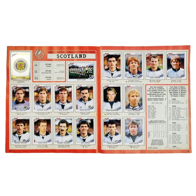 Panini Sticker Album Mexico 86 (Complete) - Football Finery - FF202962
