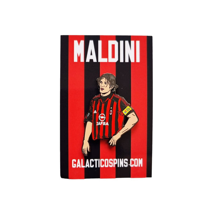Paolo Maldini - AC Milan Football Icon Pin Badge - Football Finery - FF203157