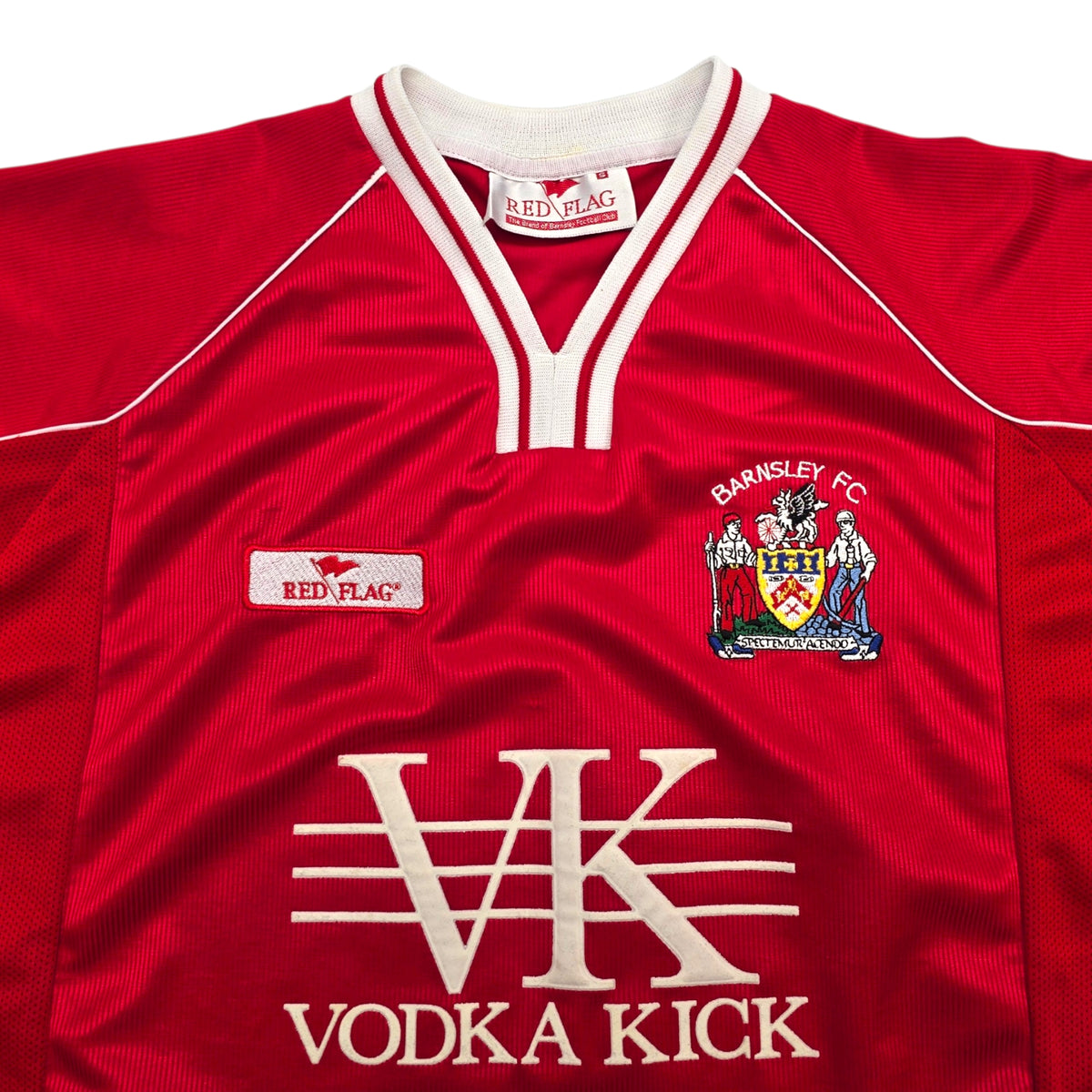 2003/04 Barnsley Home Football Shirt (S) Red Flag