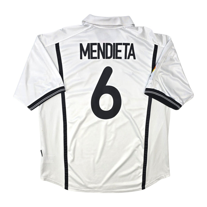 2000/01 Valencia Home Football Shirt (2XL) Nike #6 Mendietta