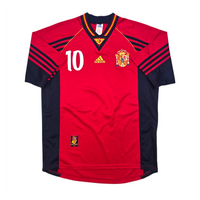 1998/99 Spain Home Football Shirt (M) Adidas #10 Raul