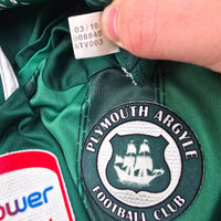 2009/10 Plymouth Argyle Home Football Shirt (L) Adidas #3 Ngala
