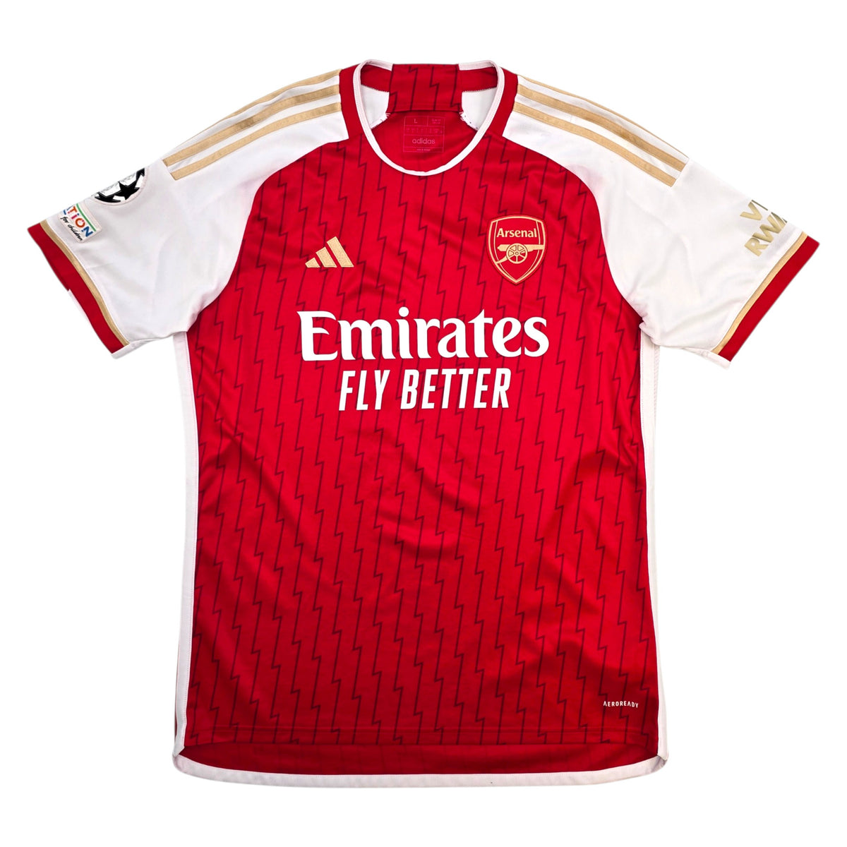 2023/24 Arsenal Home Football Shirt (L) Adidas #11 Martinelli