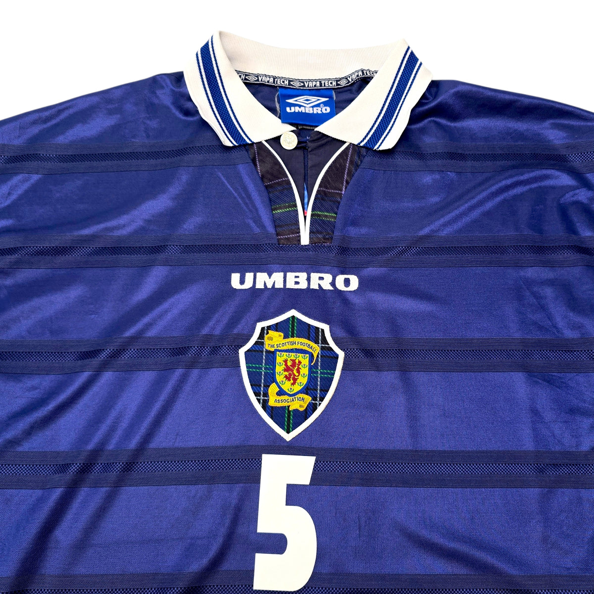 1998/00 Scotland Home Football Shirt (L) Umbro #5 Hendry