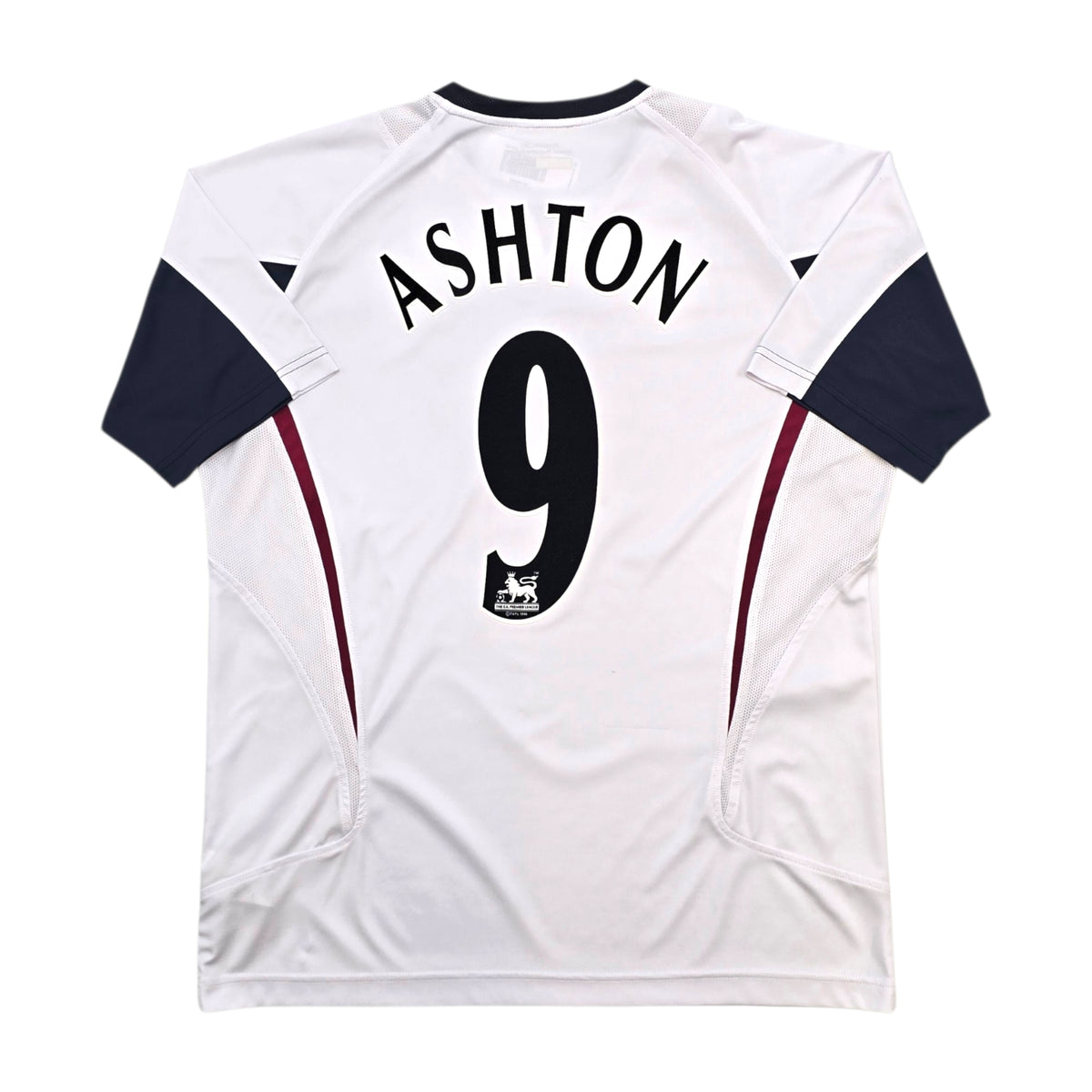 2005/06 West Ham United Away Football Shirt (XL) Reebok #9 Ashton