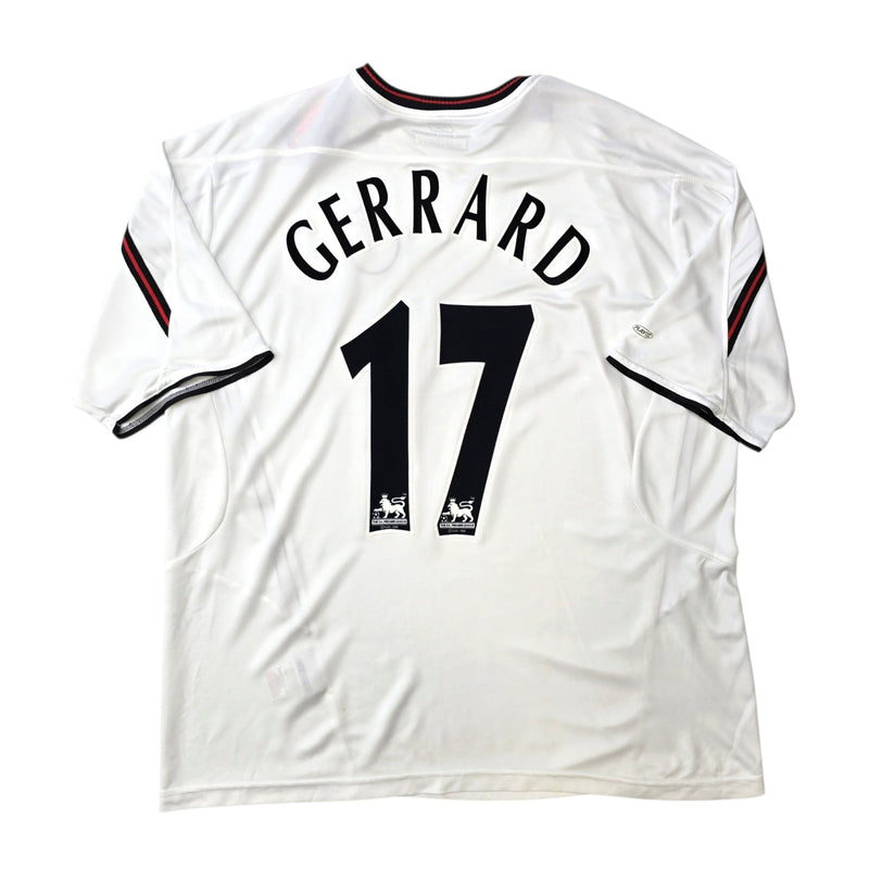 2003/05 Liverpool Away Football Shirt (XL) Reebok #17 Gerrard