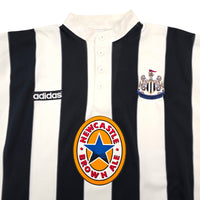 1995/96 Newcastle United Home Football Shirt (XL) Adidas #9 Shearer