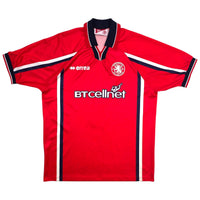 1999/00 Middlesbrough Home Football Shirt (L) Errea #8 Gascoigne