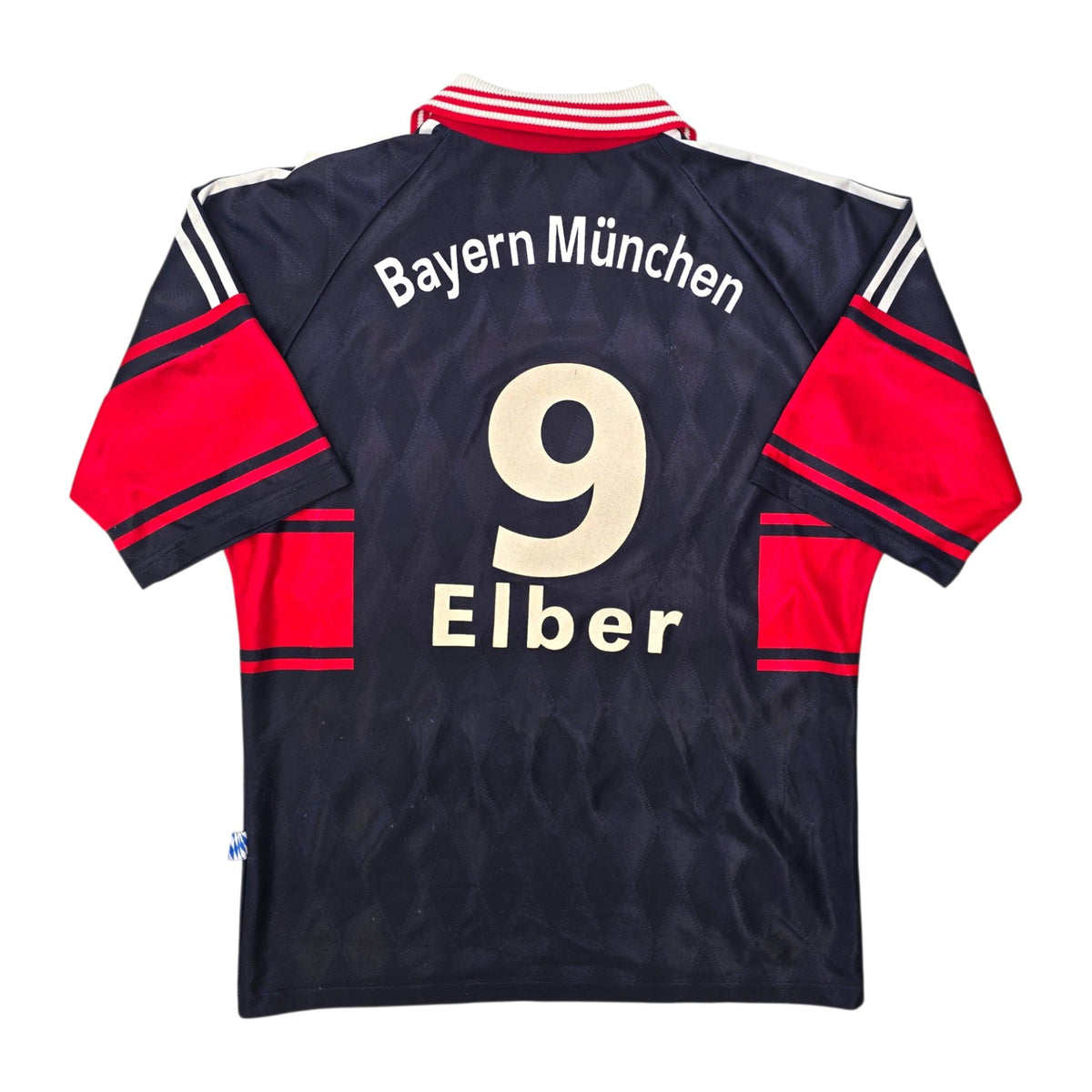 1997/99 Bayern Munich Home Football Shirt (M) Adidas #9 Elber
