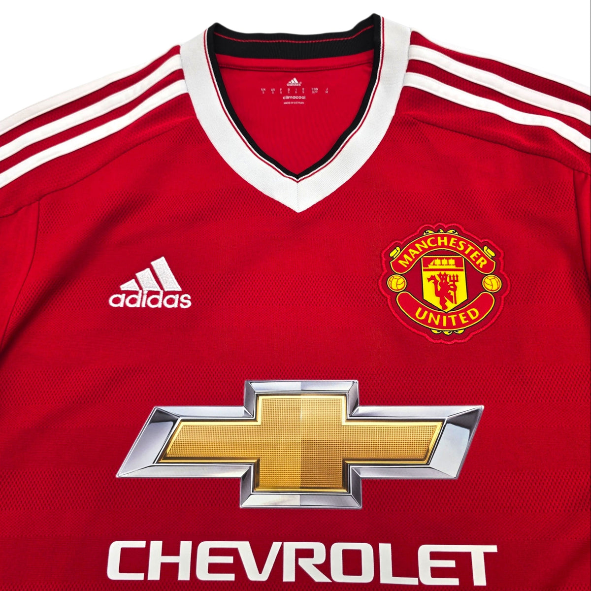2015/16 Manchester United Home Football Shirt (S) Adidas