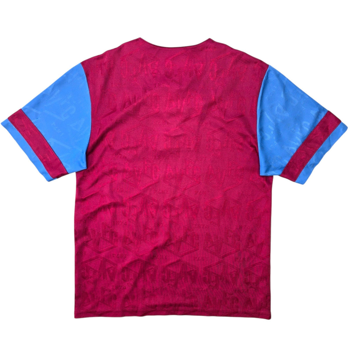 1992/93 Aston Villa Home Football Shirt (S) Umbro